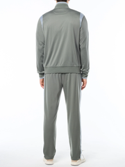 Contrast sleeve fleece jacket