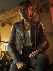 GTA 6 Lucia Black Biker Leather Jacket