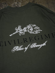Street Fighter Civil Regime tee back logo close up detail