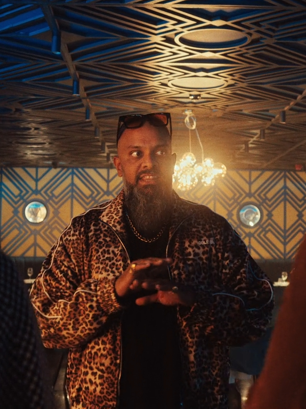 Guz Khan animal print jacket