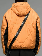 Diagonal zip Hideo Kojima Death Stranding 2 orange jacket
