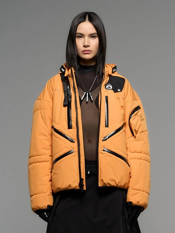 Orange Hideo Kojima Death Stranding 2 hooded puffer