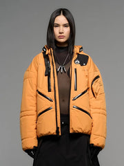 Orange Hideo Kojima Death Stranding 2 hooded puffer