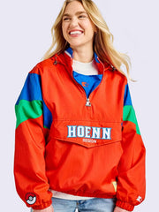 Pokémon Hoenn Region jacket close up front view female model