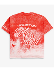Houston Texans jumbo print sublimation tee back view flat lay