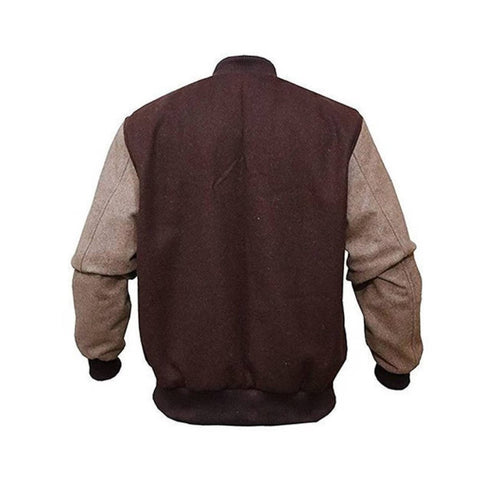 Handmade Hotline Jacket - Brown B logo Varsity Cosplay Costume