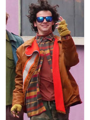 Berger 4 Kids Walk Into a Bank Jack Dylan Grazer jacket close up front view