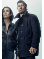 Dark Matter Jason Dessen navy wool peacoat front view studio shot