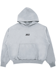 Grey pullover cotton hoodie