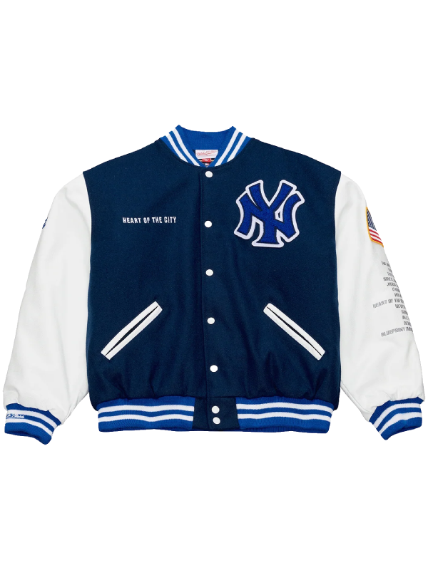 JAY-Z Yankees patch varsity jacket