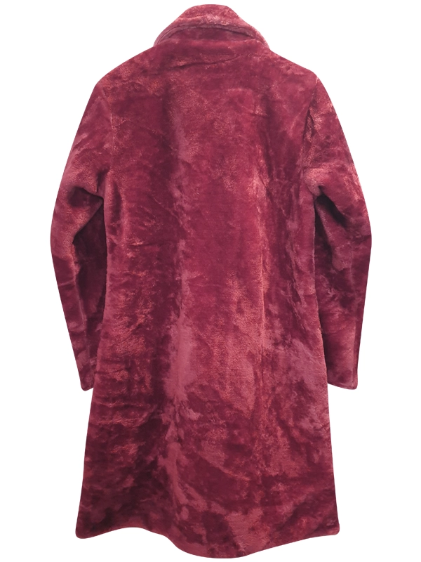 Fluffy Jodie Comer Villanelle wine pink coat