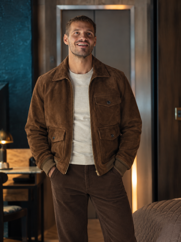 Joe Green suede zip jacket