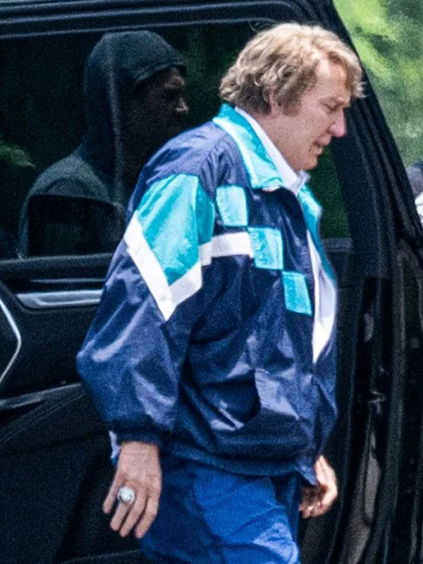 John Madden 2026 Nicolas Cage colorblock jacket side profile view