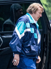 John Madden 2026 Nicolas Cage colorblock jacket side profile view