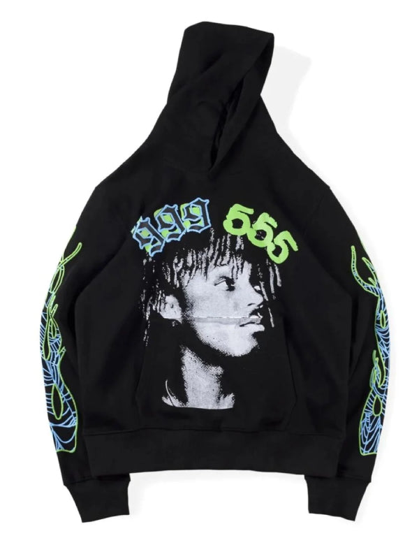 Puff print Juice WRLD 999 Club hooded sweatshirt