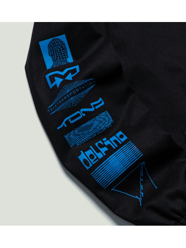 Kavinsky Hyperlatrix sleeve print black jacket