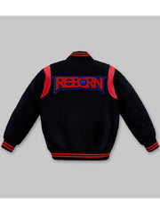 Kavinsky Reborn lettering embroidered varsity jacket
