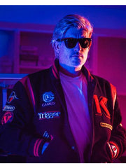 Kavinsky Reborn album varsity jacket black red