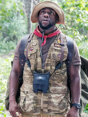 Kevin Hart Finbar Mouse camo vest front view jungle backdrop