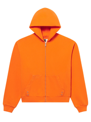 Orange King Spider hooded zip sweatshirt