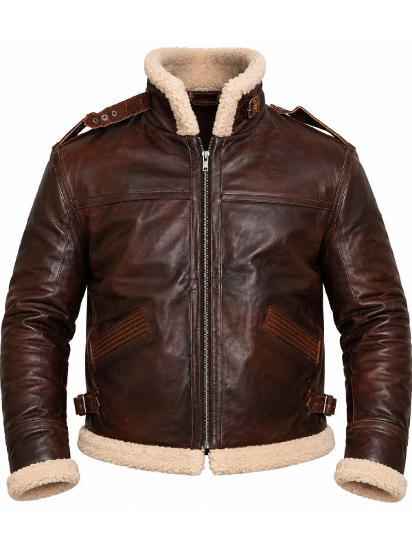 Resident Evil 4 Leon fur collar leather jacket