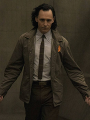 Tom Hiddleston Loki series TVA brown jacket for men