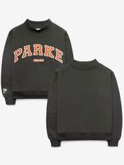 Parke Texas Longhorns grey sweatshirt front and back flat lay
