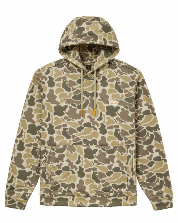 Khaki camo Marsh Wear Nor’easter fleece pullover