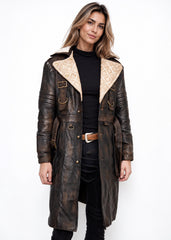Shearling collar coat Arthur Maxson