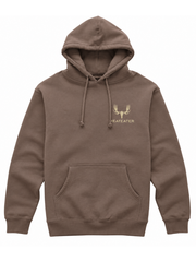 MeatEater brown drawstring hood kangaroo pocket top