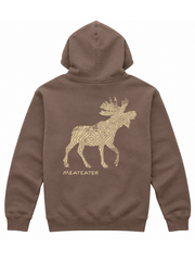 MeatEater brown topographic moose print sweatshirt