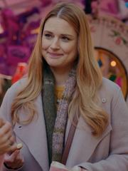 Soft Melinda Monroe dusty rose lapel coat