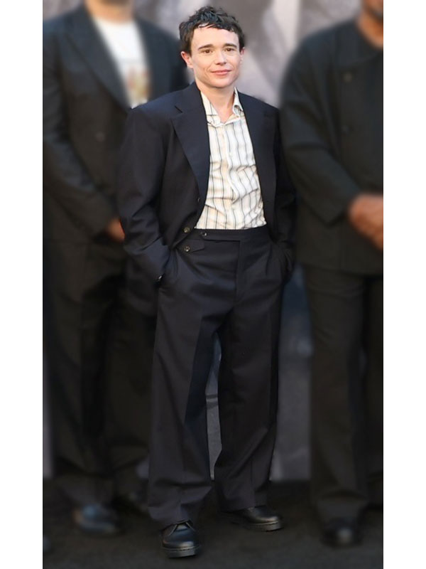 men's navy two-piece suit
