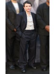 men's navy two-piece suit