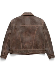 Mutimer brown cowhide jacket