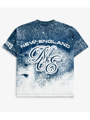 New England Patriots jumbo print sublimation tee back view flat lay