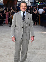 Matt Damon The Odyssey 2026 London Event Suit