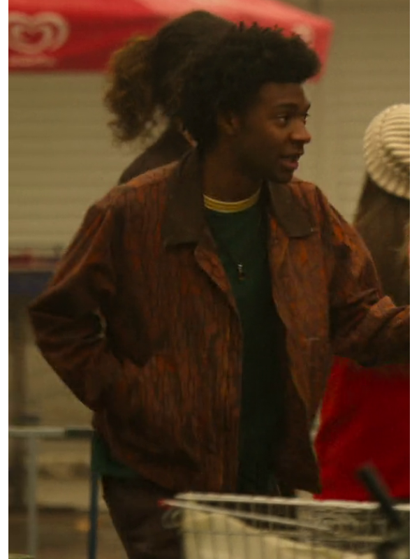 Outer Banks S05 Pope Heyward Rust Print Jacket