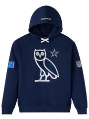 OVO x Dallas Cowboys collab owl graphic hooded sweatshirt