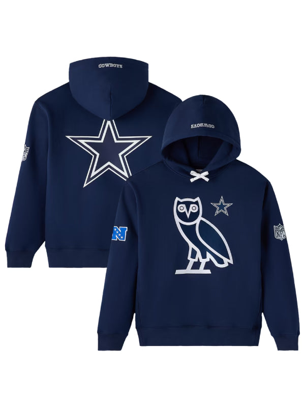 OVO x Dallas Cowboys navy drawstring hoodie
