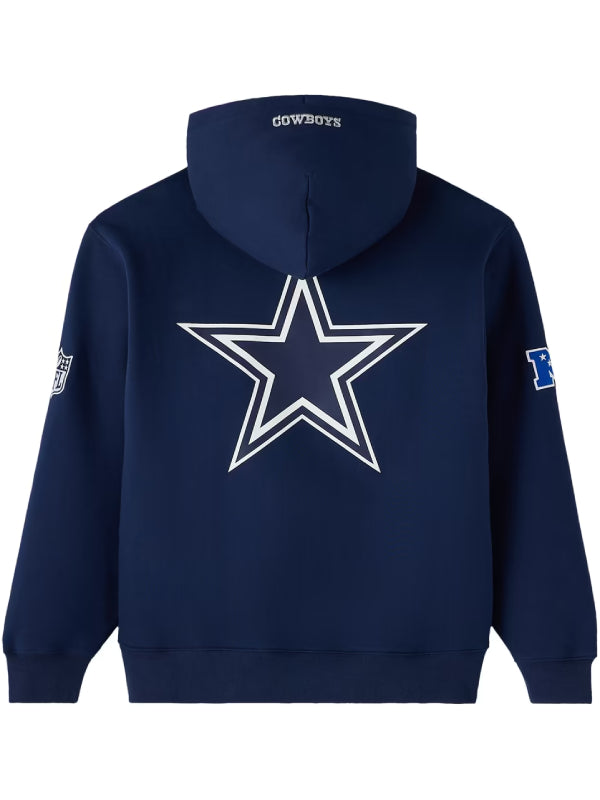 OVO x Dallas Cowboys blue hooded pullover with star logo