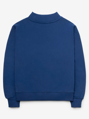 Parke Michigan navy sweatshirt back flat lay
