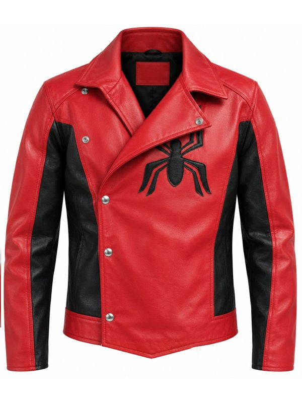 Marvel's Spider-Man lapel collar leather coat