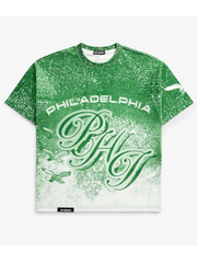 Philadelphia Eagles PHI sublimation print shirt front flat lay