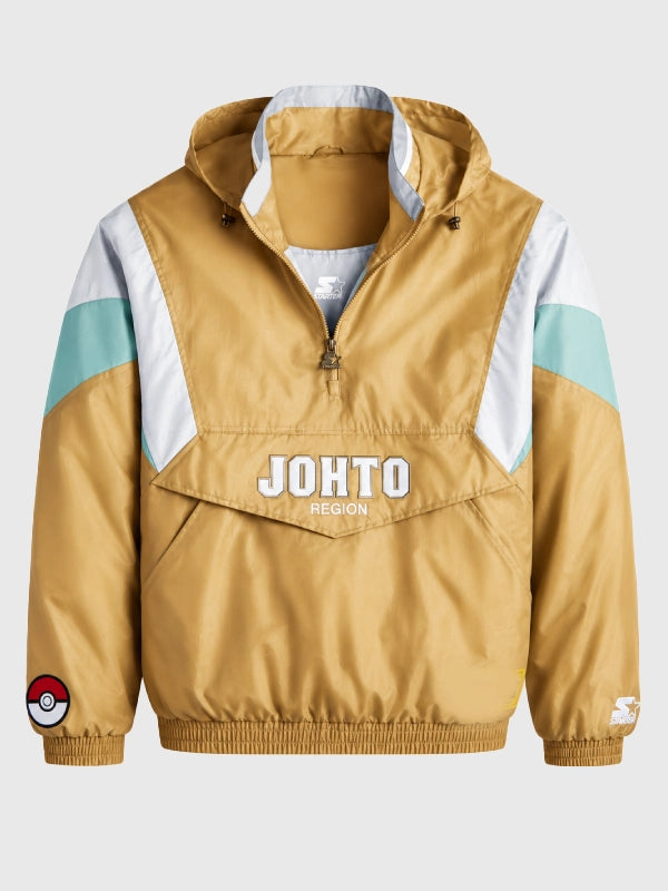 Starter x Pokémon Johto Region jacket front flat lay product shot