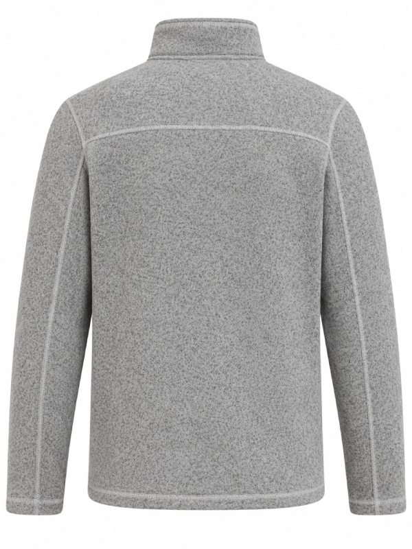 Outer Banks Rafe Cameron grey fleece jacket flat lay front