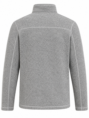 Outer Banks Rafe Cameron grey fleece jacket flat lay front