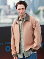 Robert Pattinson The Odyssey 2026  Beige Jacket