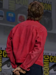 Ryan Gosling distressed denim jacket