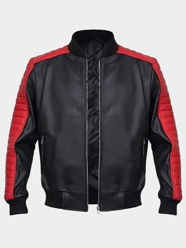 Fall Guy Colt Seavers ribbed collar bomber